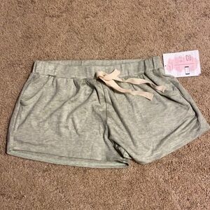 A.gain Side Pocket Green Rayon Shorts With Non Working Drawstring